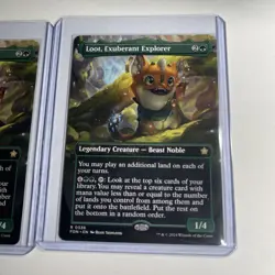 2x lot Loot, Exuberant Explorer (Borderless) Foundations Regular - Image 3