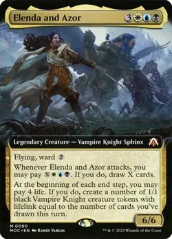 Elenda and Azor - Extended Art MOC NM MTG - Image 1