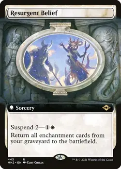 Resurgent Belief - Extended Art Modern Horizons 2 NM MTG - Image 1