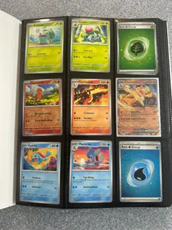 Pokemon 151 Card Lot -200+ Cards (Full art Dragonair, Mr Mime, Snorlax) & Binder - Image 2