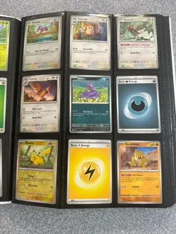 Pokemon 151 Card Lot -200+ Cards (Full art Dragonair, Mr Mime, Snorlax) & Binder - Image 4