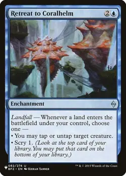 Retreat to Coralhelm The List NM MTG - Image 1