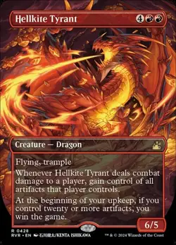 Hellkite Tyrant - Extended Art RVR NM MTG - Image 1