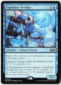 Ingenious Prodigy Foil R Wilds of Eldraine 56 NM - Image 1