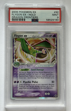 2006 Pokemon EX Dragon Frontiers - Flygon EX #92 PSA 9 MINT - Image 1