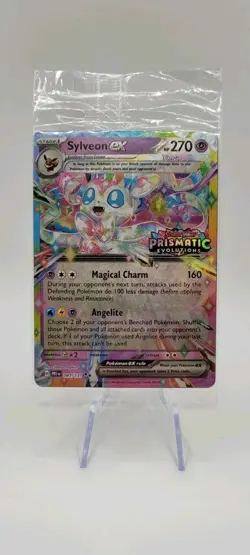 Pokemon TCG: Sylveon ex 041/131 Prismatic Evolutions Stamped - Sealed - NM - Image 1