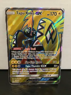 Tapu Koko GX Full Art Ultra Rare Holo Pokemon Guardians Rising 135/145 - Image 1