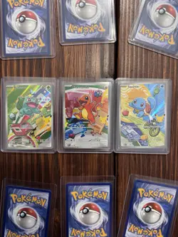 First Partner Illustration Series 1 Charmander, Squirtle, Bulbasaur, Pokemon Set - Image 1