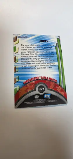 2000 Topps Pokemon Rainbow Foil TV Animation Series 3 Misty #HV7 - Image 4