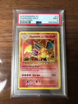 2016 POKEMON XY CHARIZARD HOLO EVOLUTIONS PSA MINT 9 #89076403 FREE SHIP - Image 1