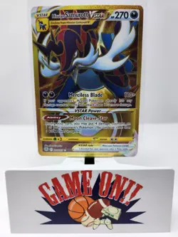 Pokemon Hisuian Samurott VSTAR 209/189 Astral Radiance Gold Secret Rare LP sc - Image 1
