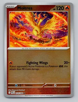 Reverse Holo Moltres 014/094 Rare Phantasmal Flames Pokemon - Image 1