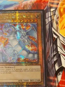 Blue-Eyes White Dragon (New Art) Yugioh RA04-EN002 Quarter Century Secret QCR NM - Image 4