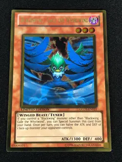 Yugioh Blackwing Gale the Whirlwind GLD3-EN021 GOLD (NM) - Image 1