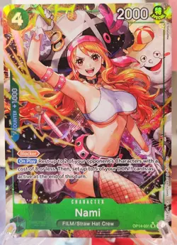Nami OP14-031 SR Alternate Art The Azure Sea’s Seven One Piece - Image 1