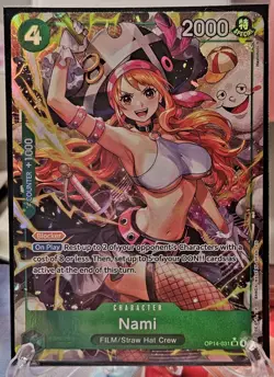 Nami OP14-031 SR Alternate Art The Azure Sea’s Seven One Piece - Image 3