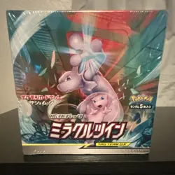 Pokemon Miracle Twin Tag Team GX Booster Box Japanese Mewtwo & Mew SM11 - Image 1