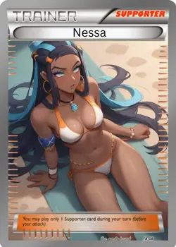 Nessa Adorable - Full Art Waifu Custom Fan Made Card - Image 1