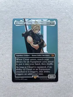 Cloud, Midgar Mercenary (Borderless) - Foil NM 0375 - Final Fantasy - MTG Eng - Image 1