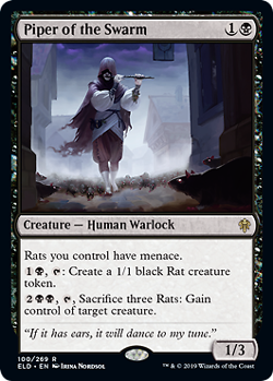 Magic MTG - Piper of the Swarm - Le Trone d'Eldraine - MINT/NMINT - EN - Image 1