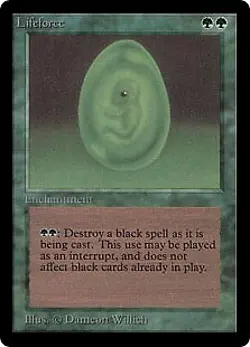 Magic MTG - Lifeforce - Beta - PLAYED - EN - Image 1