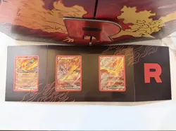 3 x Stamped Pokemon TCG Team Rocket's Moltres ex Destined Rivals UPC Promo Cards - Image 1