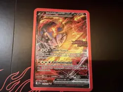 3 x Stamped Pokemon TCG Team Rocket's Moltres ex Destined Rivals UPC Promo Cards - Image 3