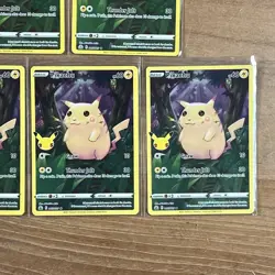 Pokemon TCG Pikachu 005/025 25th Celebrations Anniversary Bundle X 5 - Image 4