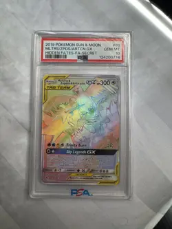 Pokemon 2019 Sun & Moon Hidden Fates Moltres Zapdos Articuno GX #69/68 PSA 10 - Image 3