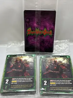 Zombie World Order Bandai Trading Card Game Sealed Samurai General Promo Pack x3 - Image 2