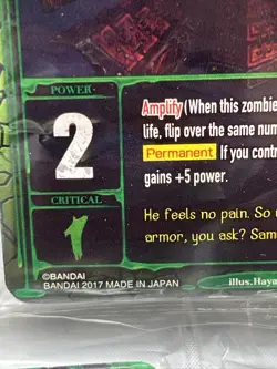 Zombie World Order Bandai Trading Card Game Sealed Samurai General Promo Pack x3 - Image 3