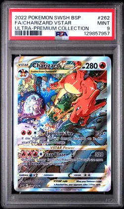 PSA 9 - CHARIZARD VSTAR - 262 ULTRA-PREMIUM COLLECTION-CHARIZARD POKEMON - Image 1