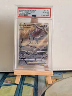 Glaceon Vstar GG40 PSA 10 Crown Zenith Pokemon 2023 SWSH TCG Gem Mint - Image 1