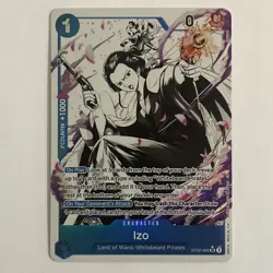 One Piece Tcg Izo (Parallel) ST22-002 Starter Deck 22: Ace & Newgate Foil NM! - Image 1