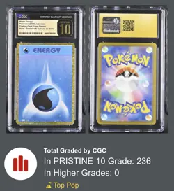 Water Energy CLK WAT Holo Trading Card Game Classic 2023 Pokemon CGC Pristine 10 - Image 3