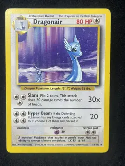 Pokemon Card - Dragonair Base Set 18/102 Rare - Image 1