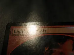 mtg magic lightning bolt FOIL textless player reward extended borderless MPR - Image 3