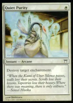 Quiet Purity -Foil Medium Play MTG Champions of Kamigawa - Image 1