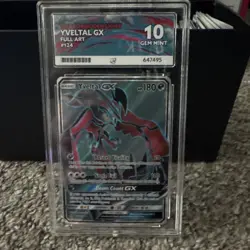 Pokemon Yveltal GX 124/131 Forbidden Light ACE 10 Gem Mint - Image 1