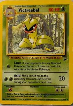Victreebel 32/130 Base Set 2 Non-Holo Rare Pokemon Card TCG - Image 1