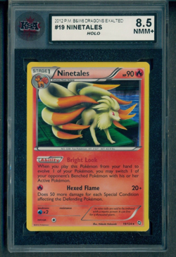 2012 Pokemon B&W Dragons Exalted #19 Ninetales Holo KSA 8.5 NMM+ - Image 1