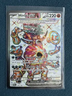Pokemon TCG Hoopa EX Paradox Rift Full Art 226/182 (HAS DAMAGE) - Image 1