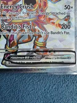 Pokemon TCG Hoopa EX Paradox Rift Full Art 226/182 (HAS DAMAGE) - Image 2