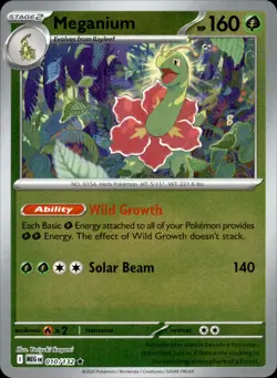 Meganium 10/132 Holo Rare - Pokemon ME01: Mega Evolution NM - Image 1