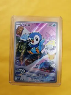 Piplup MEP 042 30th Anniversary Illustration Rare - Pokemon TCG Black Star NM - Image 1