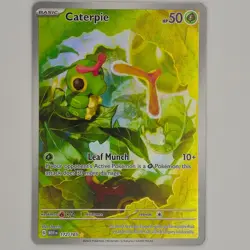 Pokemon Caterpie #172/165 English Scarlet & Violet 151 Illustration Rare - Image 1