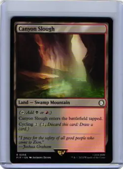 Canyon Slough #256 | Near Mint | Fallout Magic MTG - Image 1