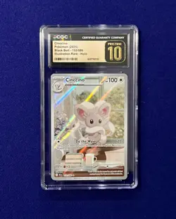 CGC Pristine 10 Cinccino #153 Black Bolt 2025 Pokemon PRISTINE - Image 1