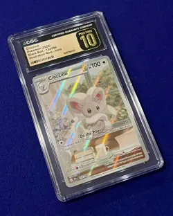 CGC Pristine 10 Cinccino #153 Black Bolt 2025 Pokemon PRISTINE - Image 2