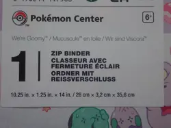 POKEMON CENTER ZIP BINDER ALBUM WE'RE GOOMY 360 CARDS 9 POCKET - NEW SEALED - Image 3